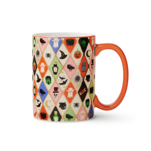 Halloween Argyle Porcelain Mug