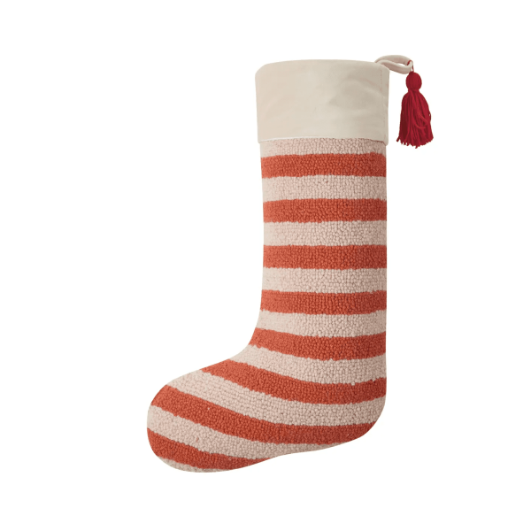Orange Stripe Stocking