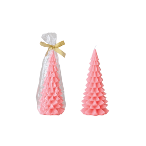 Pink Tree Candle