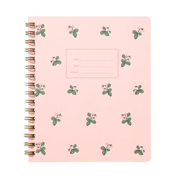 Standard Notebook: Strawberry Pattern