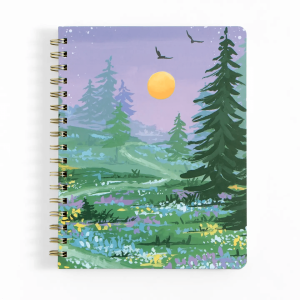 Twilight Garden Spiral Notebook