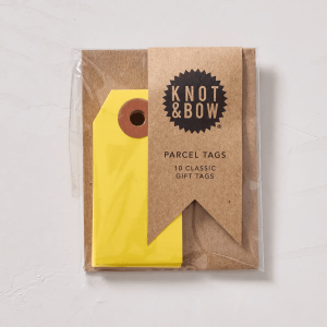 Yellow Parcel Tags